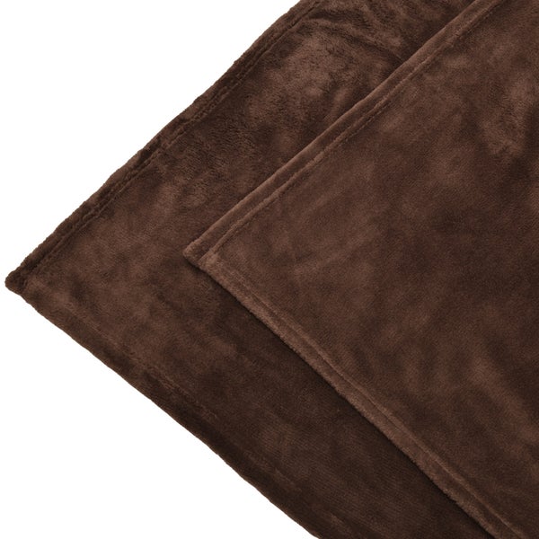 Beautissu Aurelia Decke 150x200cm Dunkelbraun