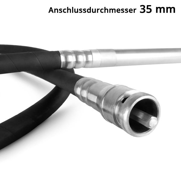 Betonrüttlerwelle mit 35 Millimeter Anschlussdurchmesser
