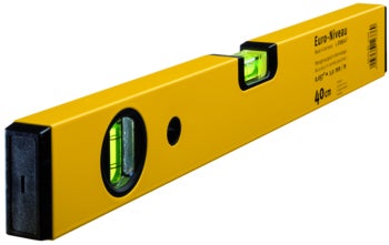 Wasserwaage mit 40 Zentimeter Laenge fuer praezise Ausrichtarbeiten im Handwerk.