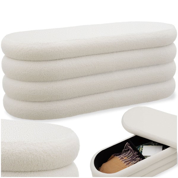 Bank mit Stauraum und Bezug