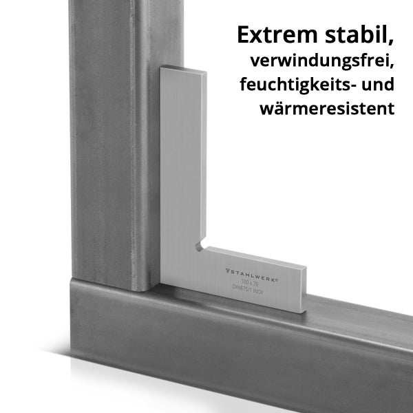 Stahlwinkel zur Prüfung von rechten Winkeln