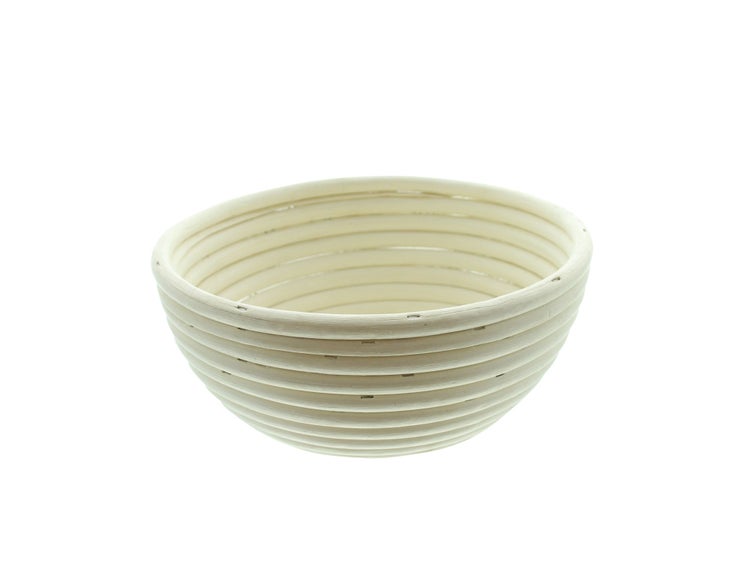 FRANK FLECHTWAREN | Gärkorb Bread, rund, RATTAN, METALL, Ø 18 x 8 cm