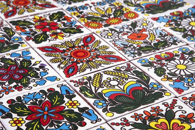 Fliesen mit Blumenmuster