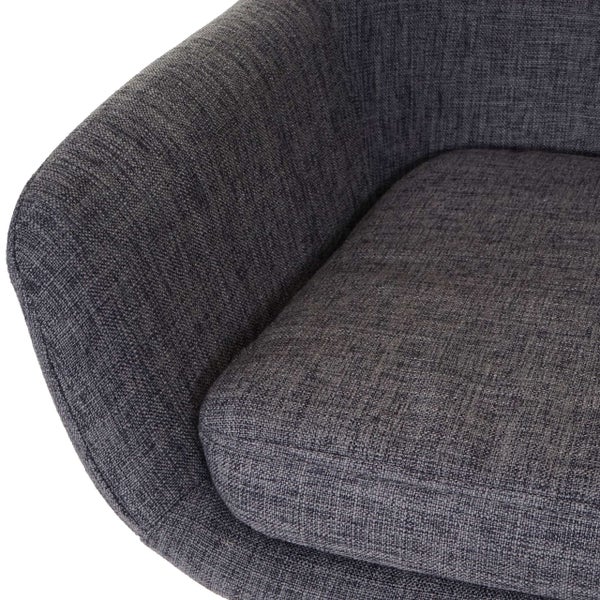 Detailaufnahme von einem Sessel mit Textilbezug