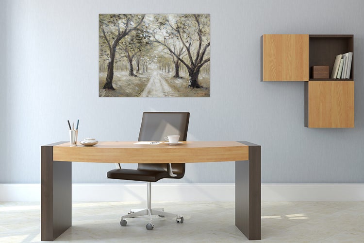 Handgemaltes Gemälde Acrylfarbe 100x75cm Grün