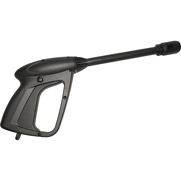 Hochdruckpistole aus schwarzem Kunststoff für Hochdruckreiniger.