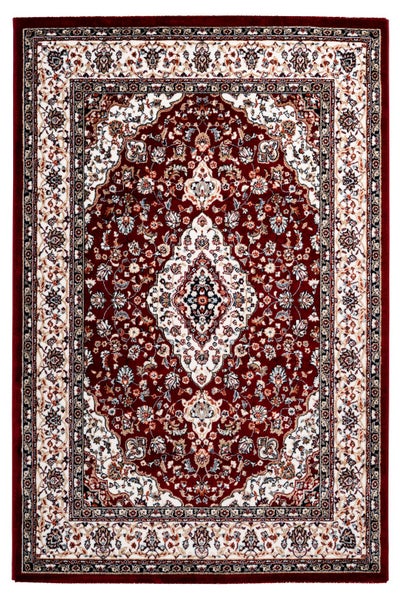 Kurzflor Teppich Araluen Rot Orientalisch 80 x 150 cm