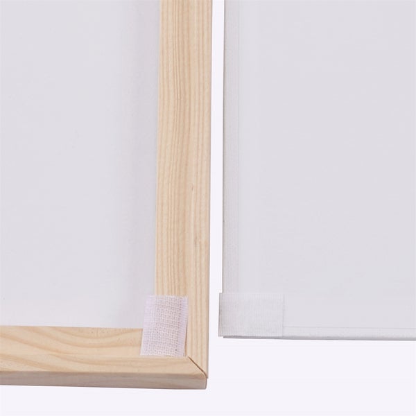 Malgrund + Rahmen 2er Set 60x50 cm (LxB) Schattenfuge, malfertige Panels
