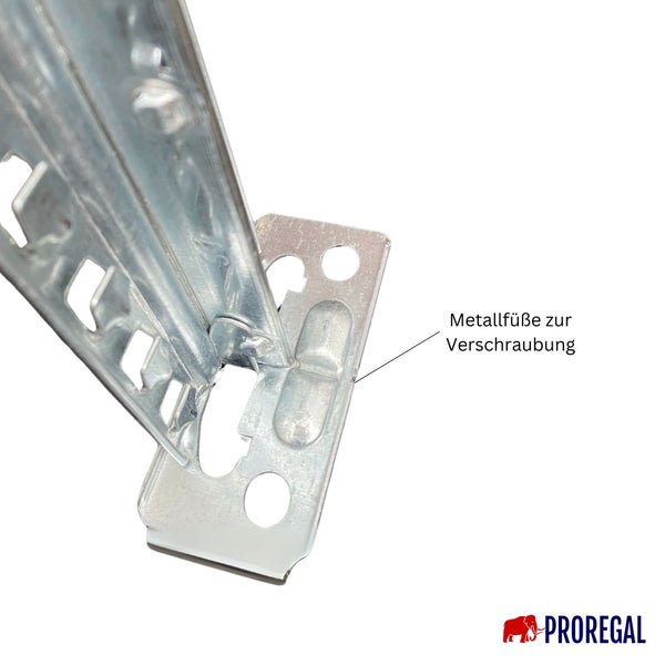 PROREGAL Fachbodenregal Stecksystem Proximo Grundregal HxBxT 200 x 150 x 50 cm 5 Ebenen Fachlast 130 kg Beidseitig Nutzbar Verzinkt