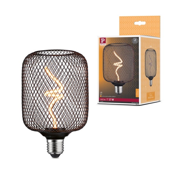 Paulmann LED Globelampe mit E27 Sockel und Kupfer Kopfspiegel, warmweiß 2700 Kelvin, 600 Lumen, 6,5 Watt