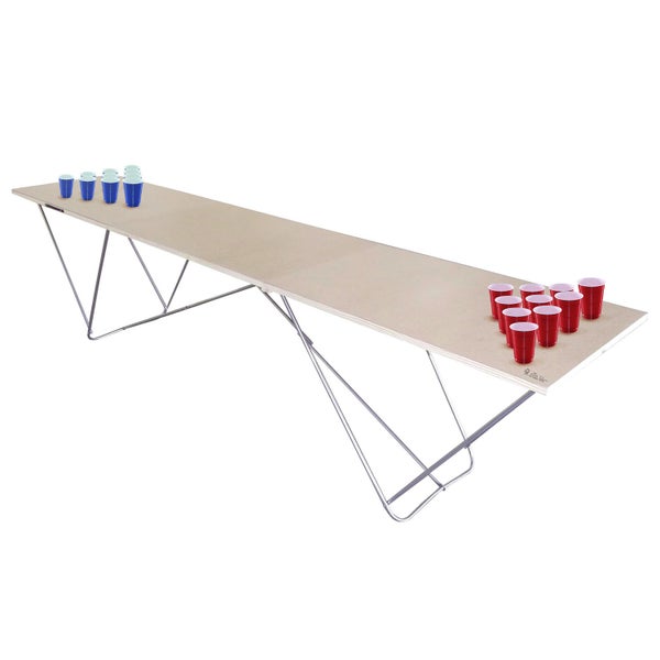 Bierpong Tisch für individuelle Gestaltung - Set 1 Tisch, 100 Becher, 6 Bälle