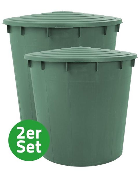 Ondis24 Regentonne Wassertank 1.000 Liter (2x500 L) mit Verbinderset