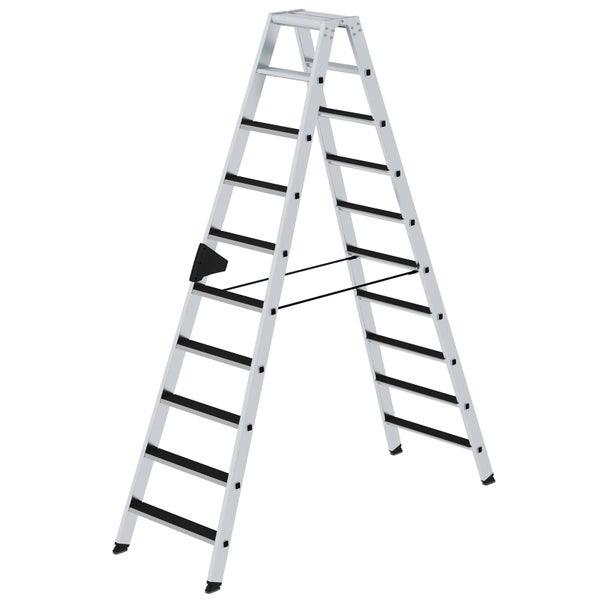 MUNK Stehleiter beidseitig begehbar mit clip-step 2x10 Stufen