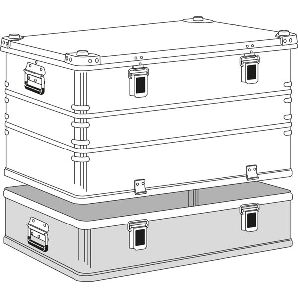 Zarges Transportkiste K470 Plus Unterteil 800x600x180mm 62l