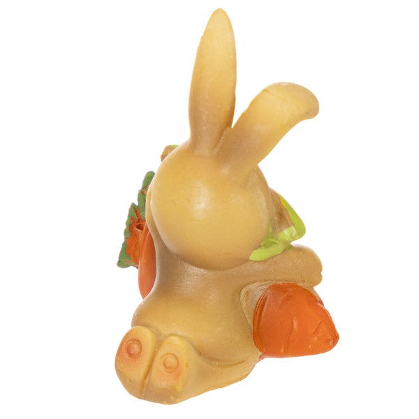 Dekofigur Osterhase von hinten mit Karotte