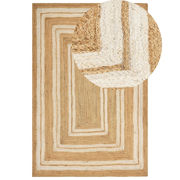 Teppich ELMALI 200 x 300 cm Jute Beige