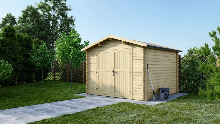 Gartenhaus, Gerätehaus 9m2 - 3x3m - 28mm