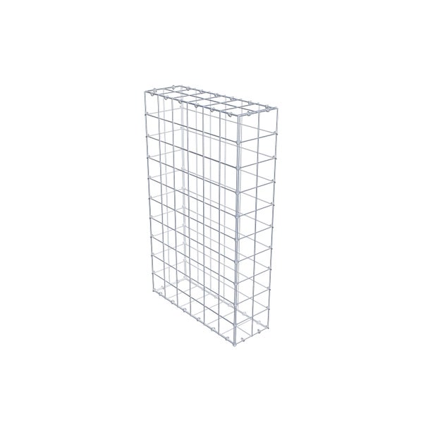Gabione 100 cm x 60 cm x 20 cm (L x H x T), Maschenweite 10 cm x 10 cm, C-Ring