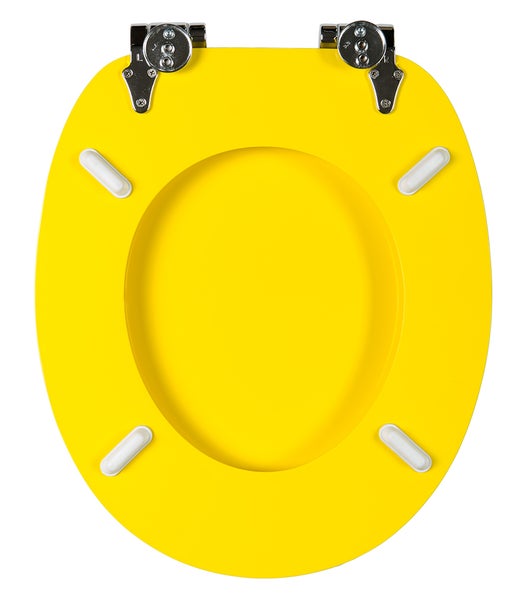 WC-Sitz mit Absenkautomatik Gelb