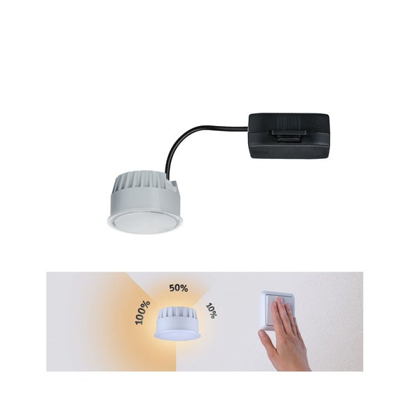 LED Modul Einbauleuchte 3-Step-Dim Nova Coin rund 51mm Coin 6W 530lm 230V dimmbar 4000K Satin