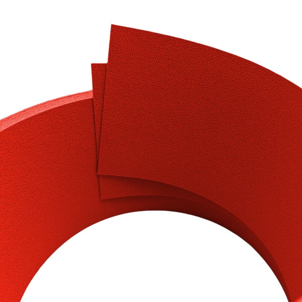 Detailansicht eines roten Dichtungsrings