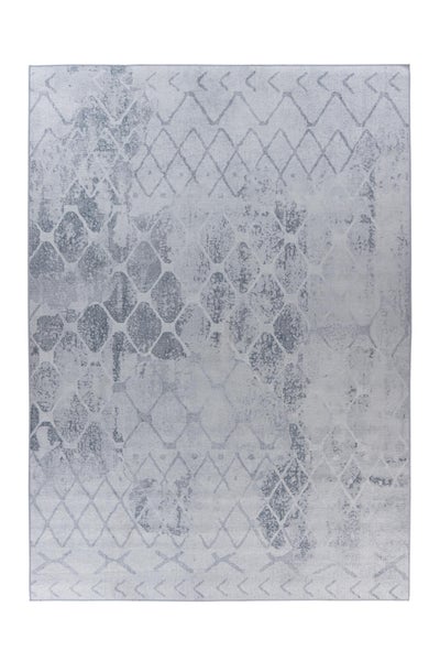 Flachflor Teppich Serenique Grau Vintage-Design, Used-Look, Orientalisch 200 x 290 cm