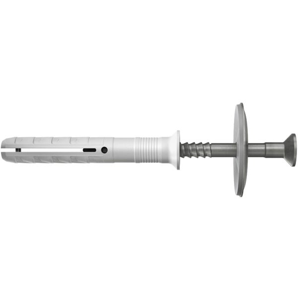 Fischer 50x Nageldübel N 6 x 60/30 S D Nagelschraube und Dichtscheibe A2 nichtrostender Stahl - 050368