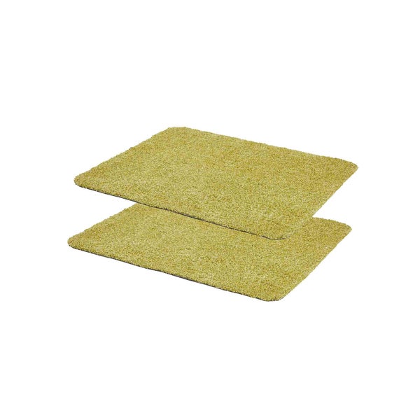 Zwei Badteppiche aus Textil