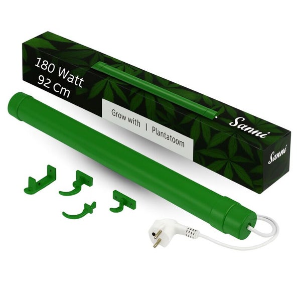 Sanni Plantatoom LED-Pflanzenlampe 180 Watt und 92 Zentimeter mit Zubehör und Verpackung