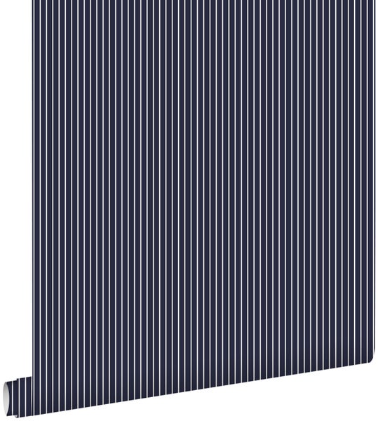 ESTAhome Tapete Streifen Marineblau - 53 cm x 10,05 m - 136445