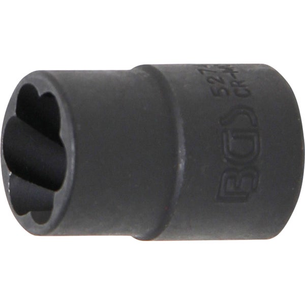 BGS Spiral-Profil-Steckschlüssel-Einsatz / Schraubenausdreher Antrieb Innenvierkant 10 mm (3/8) SW 14 mm - 5274
