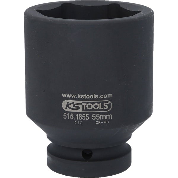 KS Tools Steckschlüssel-Einsatz 55 mm aus Chrom-Molybdän-Stahl