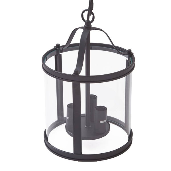 Lucande Pendelleuchte Eryk (Vintage, Industriell) in Schwarz aus Metall (3 flammig E14) - Deckenlampe Esstischlampe Hängelampe Hängeleuchte Wohnzimmerleuchte