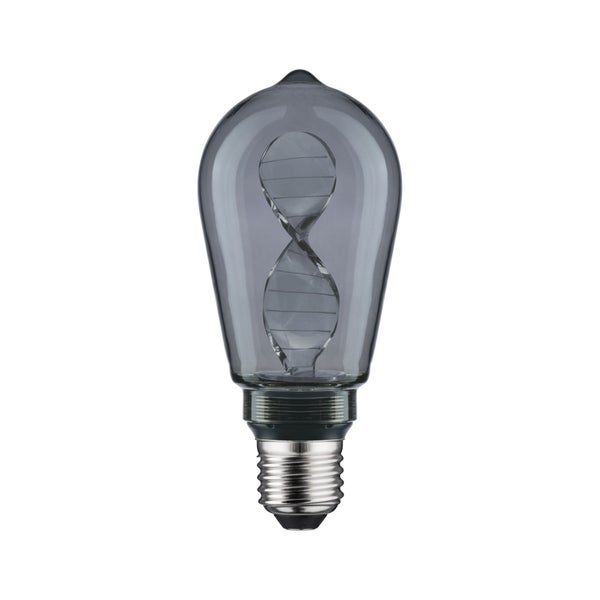 Inner Glow Edition LED Kolben Helix E27 230V 90lm 3,5W 1800K Rauchglas
