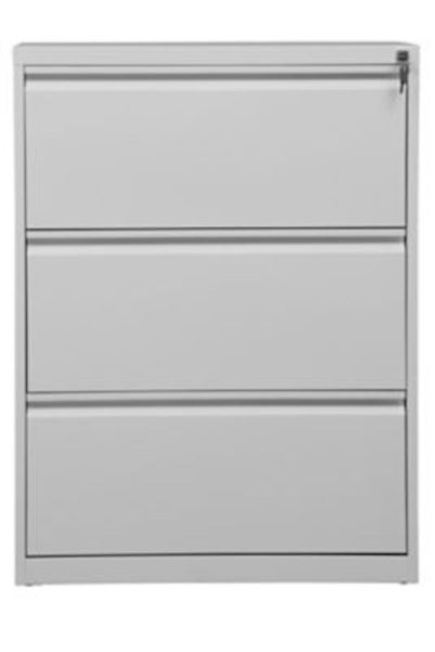 PROREGAL Hängeregistraturschrank 3 Schubladen Mare HxBxT 101 x 76 x 62 cm Weiß