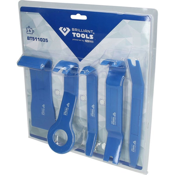 BRILLIANT TOOLS Zierleistenkeile-Satz 5tlg. - BT511035