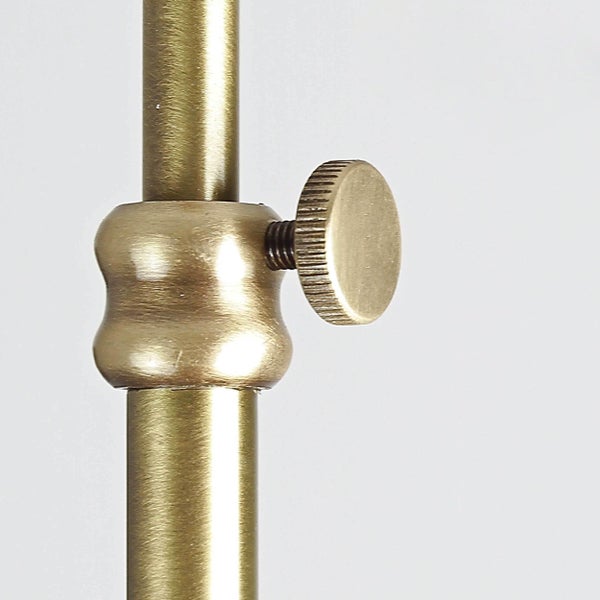 Detailaufnahme eines Feststellknopfes an einem Lampenstativ