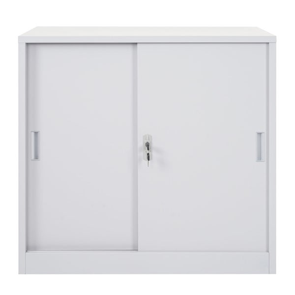 Stahlschrank mit Schiebetüren und Schloss