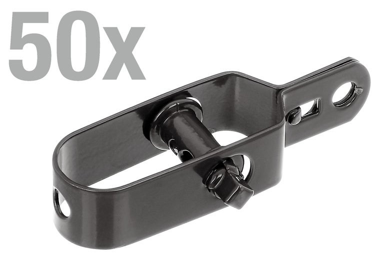 Set mit 50 Drahtspanner für Zaundraht aus Metall