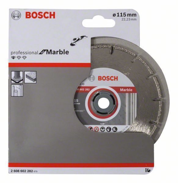 Bosch Diamanttrennscheibe Standard for Marble 115x22,23x2,2x3 mm 2608602282