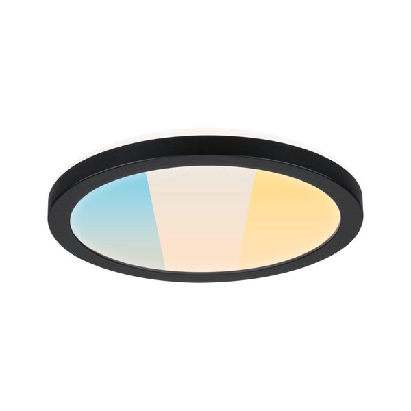LED Panel Atria Shine IP44 rund 190mm 7,6W 1100lm 3000 - 6500K Schwarz