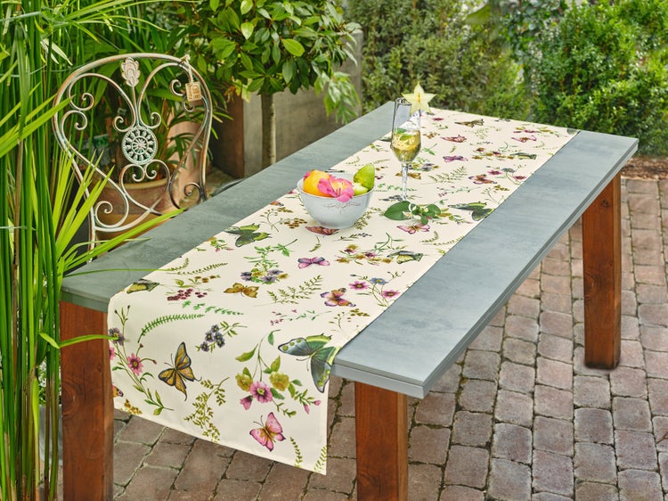 FRANK FLECHTWAREN | Tischläufer Sommerwiese, POLYESTER, 40 x 150 cm