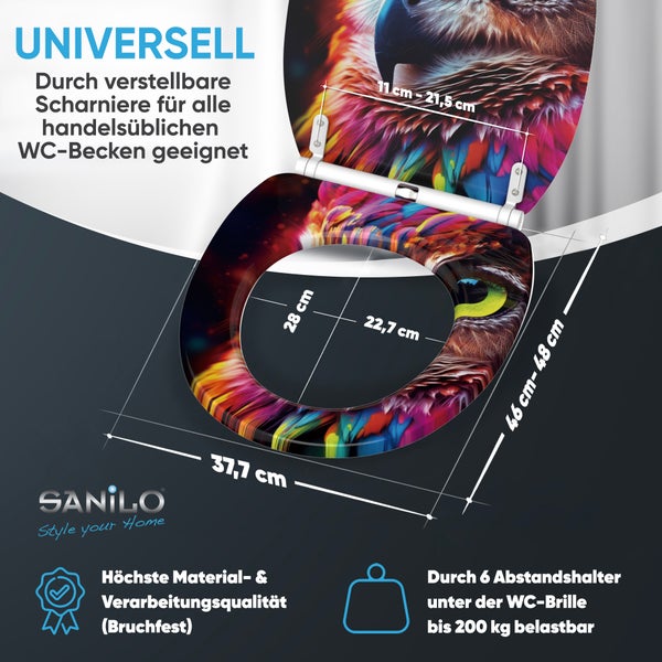 WC-Sitz mit Absenkautomatik & Top Fix Aurora