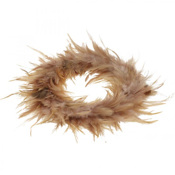 Dekorativer Kranz aus Federn