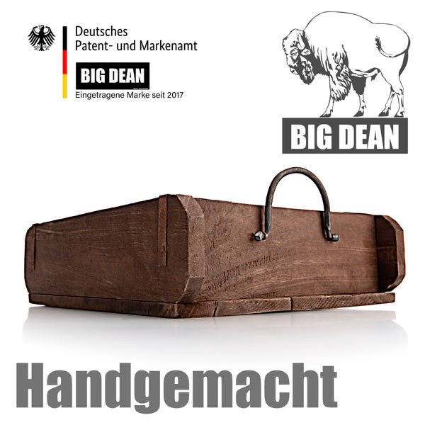 Handgefertigte Holzbox der Marke Big Dean