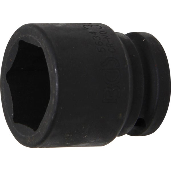 BGS Kraft-Steckschlüssel-Einsatz Sechskant Antrieb Innenvierkant 20 mm (3/4) SW 34 mm - 5634