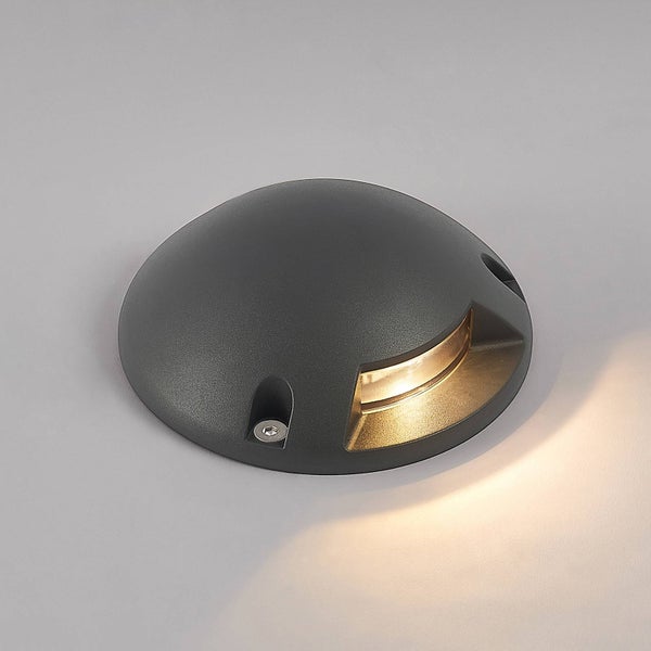 Lindby LED Außenleuchte Huban (wasserdicht (Modern) in Schwarz aus Aluminium (1 flammig, ) - Außenstrahler außen Spot für Garten Terasse Balkon & Haus