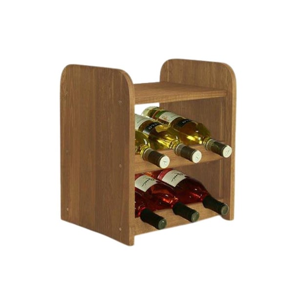 PROREGAL Weinregal Pinotwine C HxBxT 36 x 34,4 x 26,5 cm 6 Flaschen Massives Kiefernholz Braun Geölt