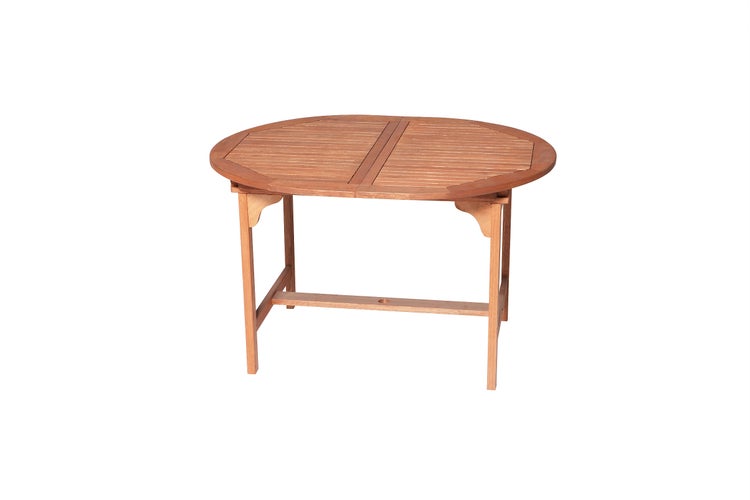 Gartentisch, ausziehbar, oval, 120 (170) x 100 cm, Eukalyptus