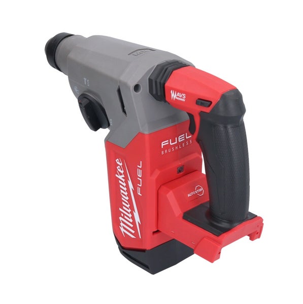 Milwaukee Akku-Bohrhammer FUEL Brushless mit SDS-plus Aufnahme und Antivibrationssystem.